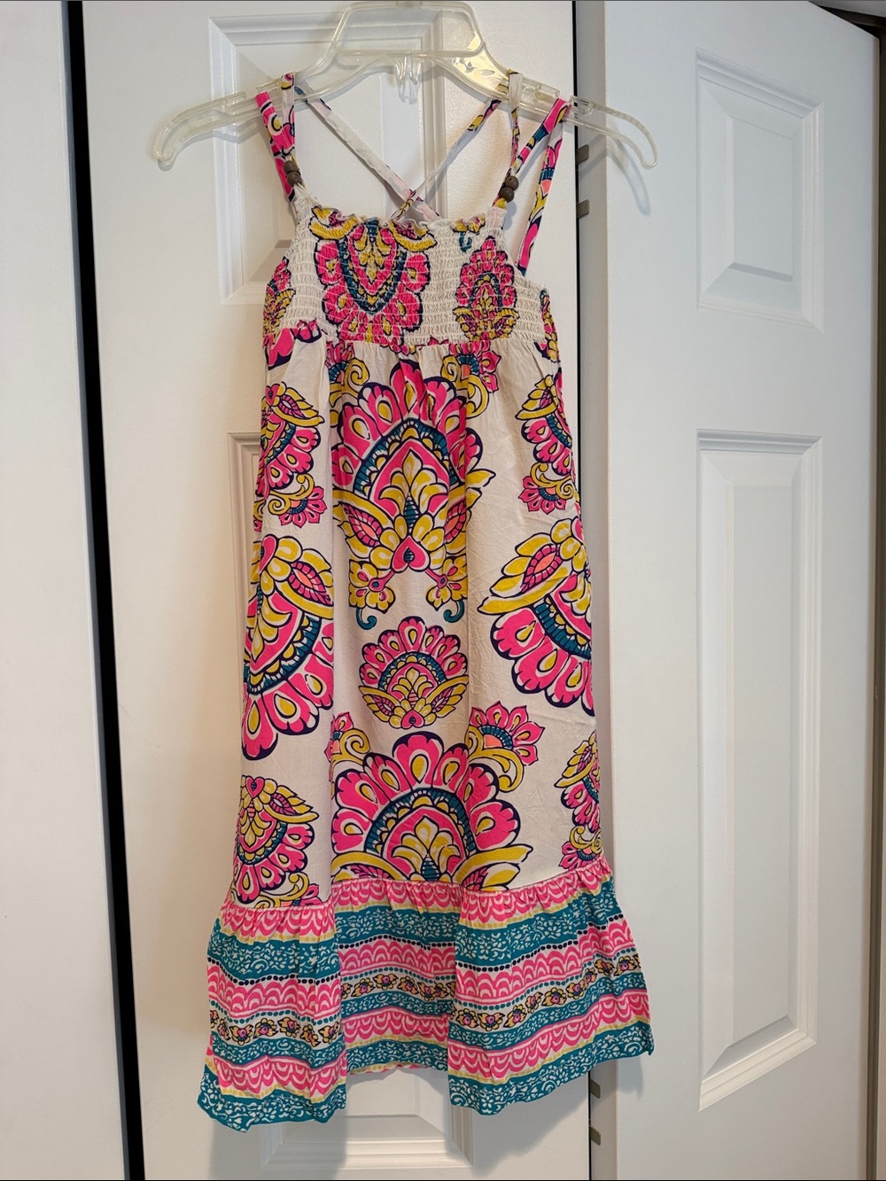 Carter's Pink, Yellow & Teal Floral Maxi Sundress